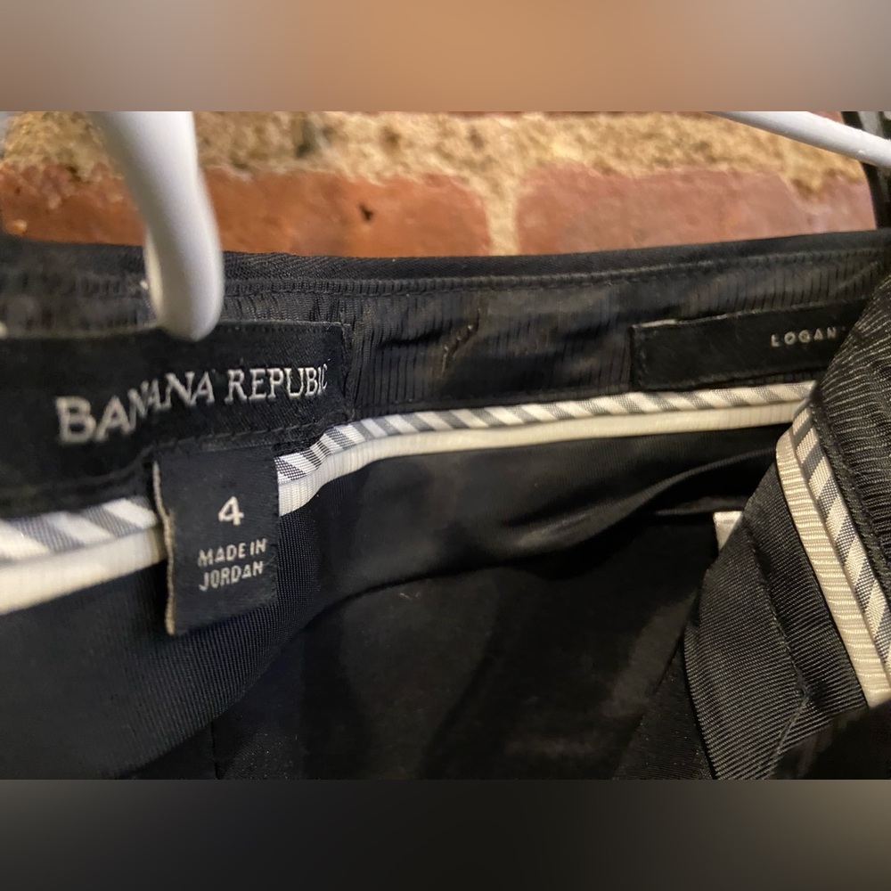 Banana Republic Black Logan Dress Pants - Size 4